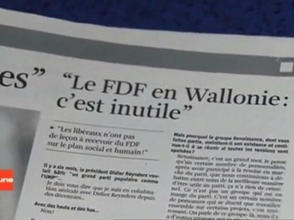 Le F.D.F. en Wallonie...