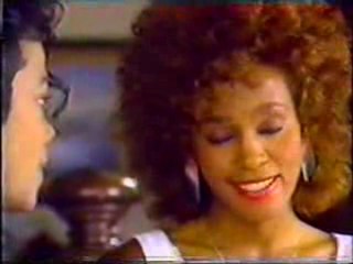 Whitney Houston Presents an Award to Michael Jackson