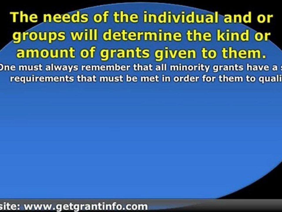 Government Minority Grants