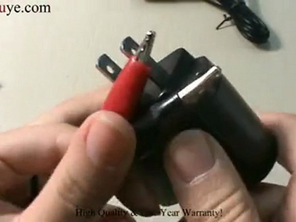 home wall charger for many products with red and black line