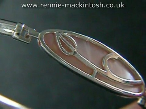 Sterling silver Charles Rennie Mackintosh bangle DWA370