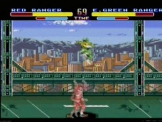 (SIX-K) POWER RANGERS sur MEGADRIVE