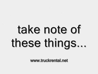 choose the right truck rental service