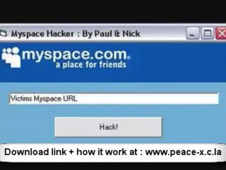 learn how to Hack Myspace Password Instantly! 2010