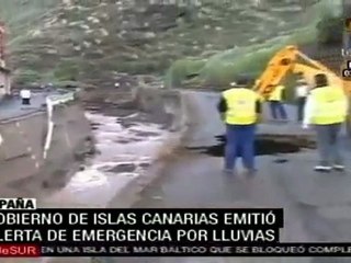 Alerta por lluvia en Islas Canarias