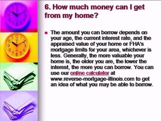 Reverse Mortgage, FHA HECM, Illinois,