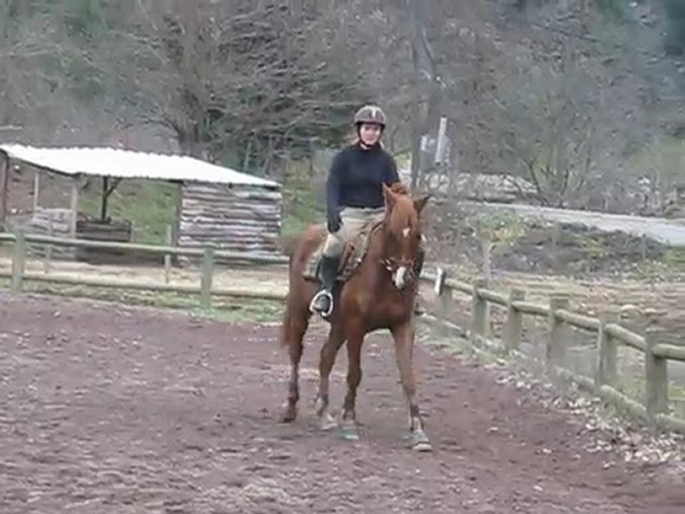 demi tour autour des hanches au pas