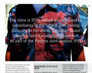 Barrick Gold in Papua Guinea and Police against Population