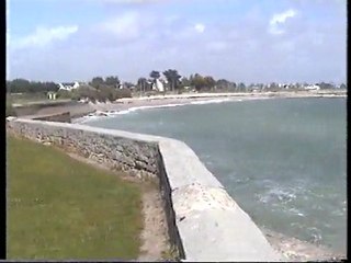 Ploemeur e 2002 , la plage de Kerpape vue d'ensemble .