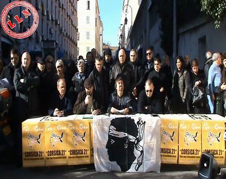 Conférence de presse Corsica Libera Aiacciu