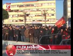 aliağa'da iş bırakma eylemi