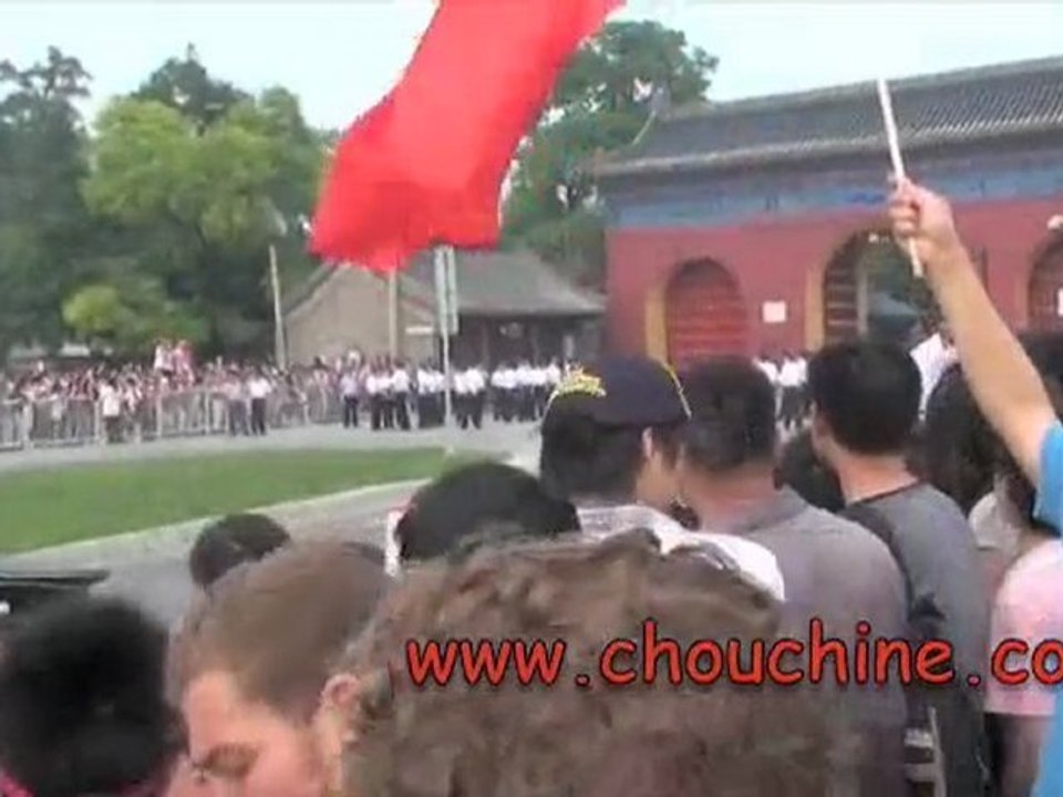 J+107 passage de la flamme à pékin