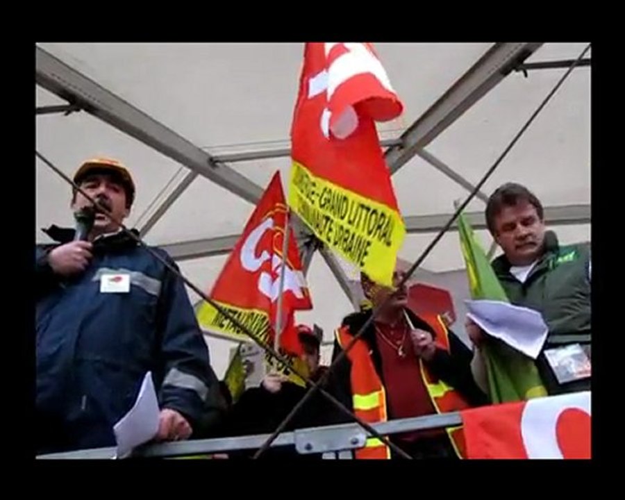 Manifestation CGT de Dunkerque 4 février 2010 (vidéo 2)
