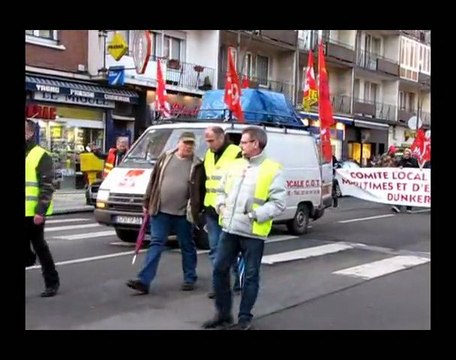 Manifestation CGT de Dunkerque 4 février 2010 (vidéo 4)