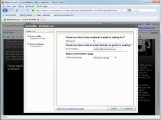 Create a Contact Form in Your WebStarts Website
