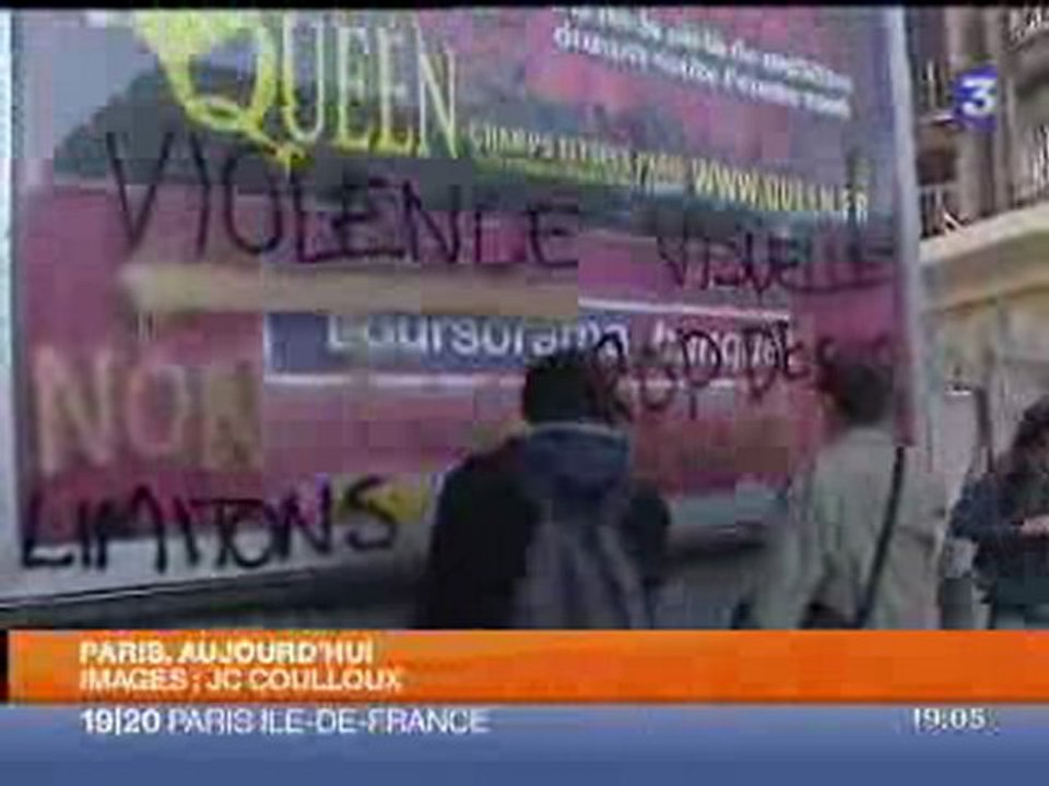 Déboulonneurs Paris - janvier 2008