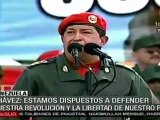 Chávez: defenderemos la Revolución  Bolivariana