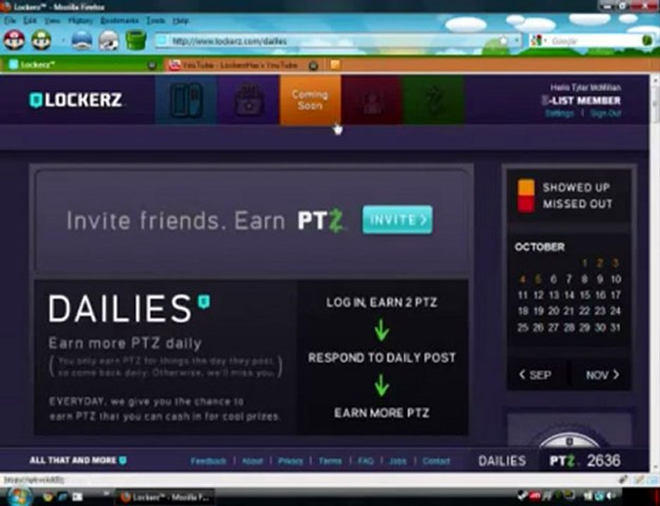 Lockerz Glitch, Unlimited PTZ Gen