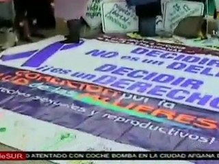 Protestan por penalización del aborto en México