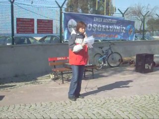 DİKİLİ DE TEKEL İŞÇİLERİNE DESTEK