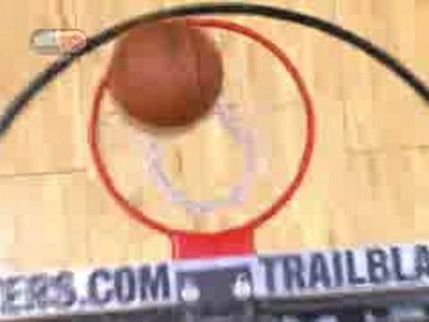 Tony Parker steals the ball from LaMarcus Aldridge and dish