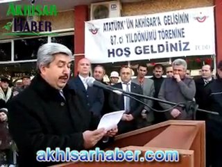 Atatürk’ün Akhisar’ a gelişinin 87. Yılı kutlandı
