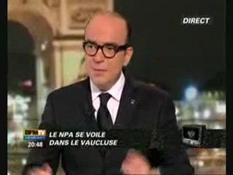 La candidate voilée du NPA - Besancenot chez Karl Zero BFMTV