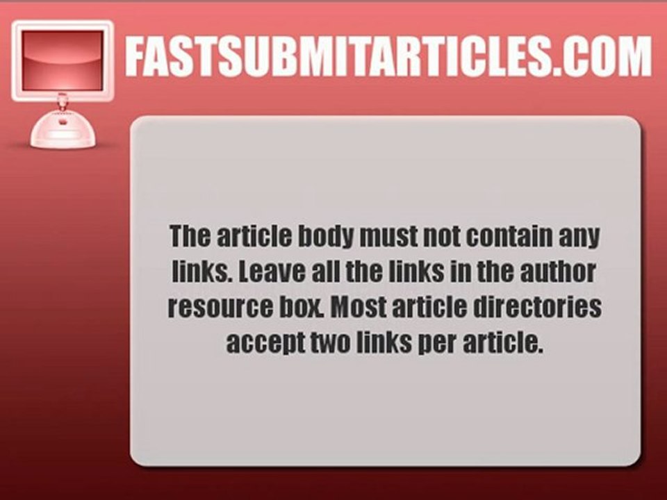 Article Submission Format