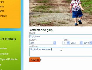 İşte Benim Dünyam - Büyüyorum Bilgi Girişi