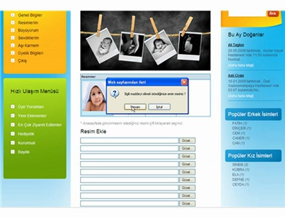 İşte Benim Dünyam - Resim Silme