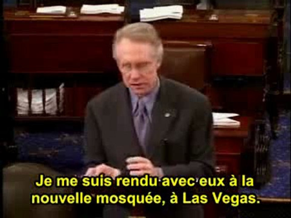 sénateur américain défend l'islam !