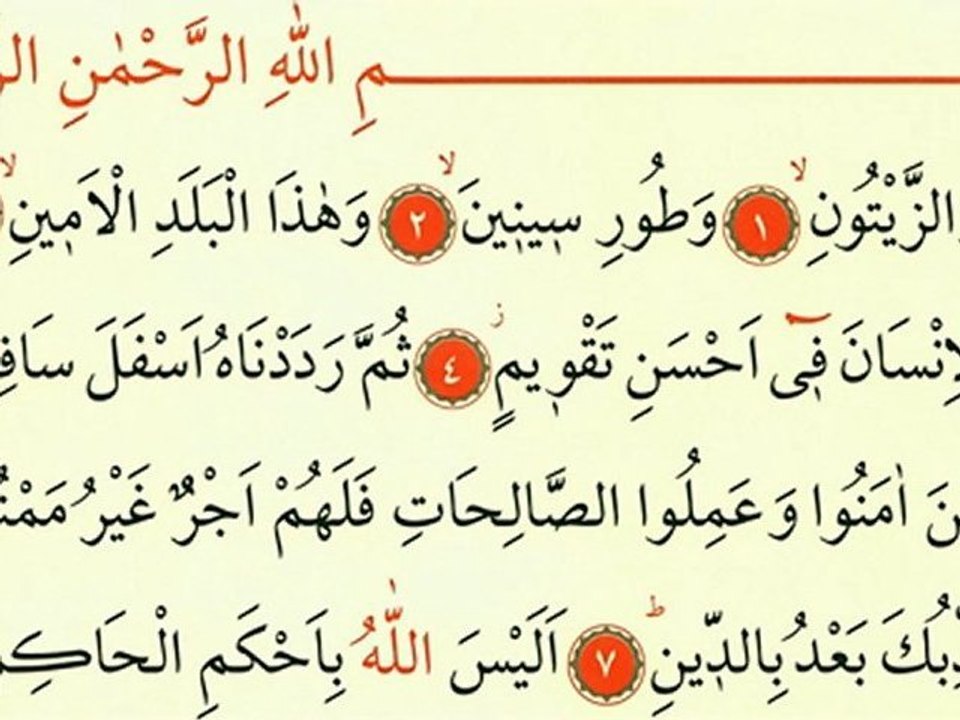 Tin Suresi - (Ok Takipli Kur'an-ı Kerim Tilaveti)