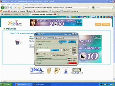 Fraps Tutorial: Como instalar e usar