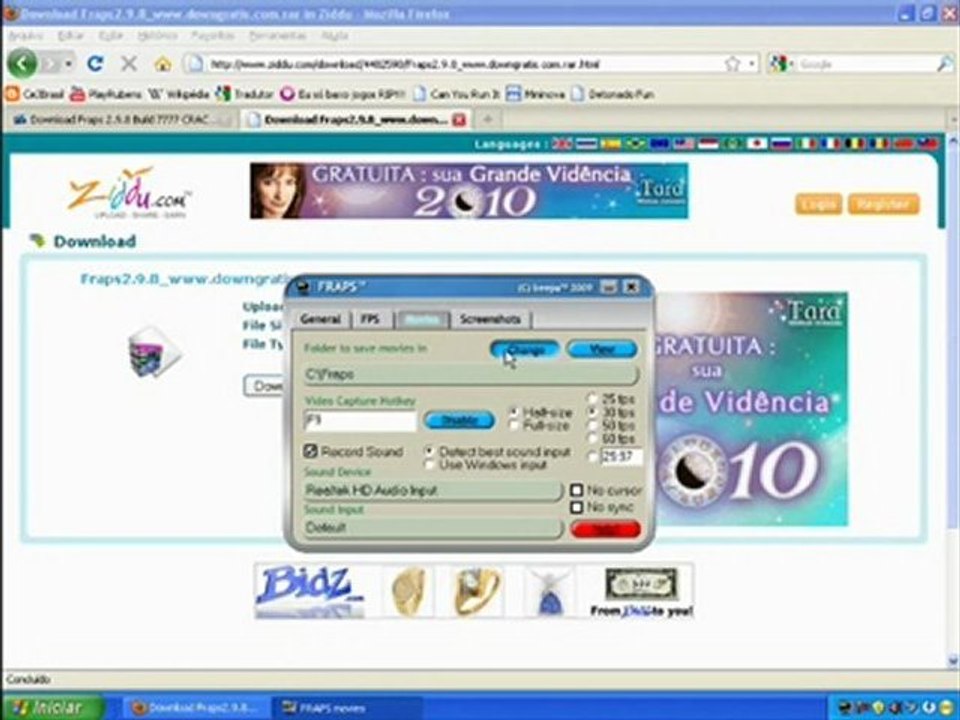 Fraps Tutorial: Como instalar e usar