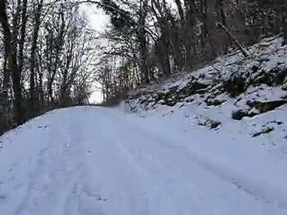 Marche dans la neige Notre dame d'Etang Velars 31-01-2010