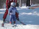 Zélia  30 janvier - 2ième cours de ski