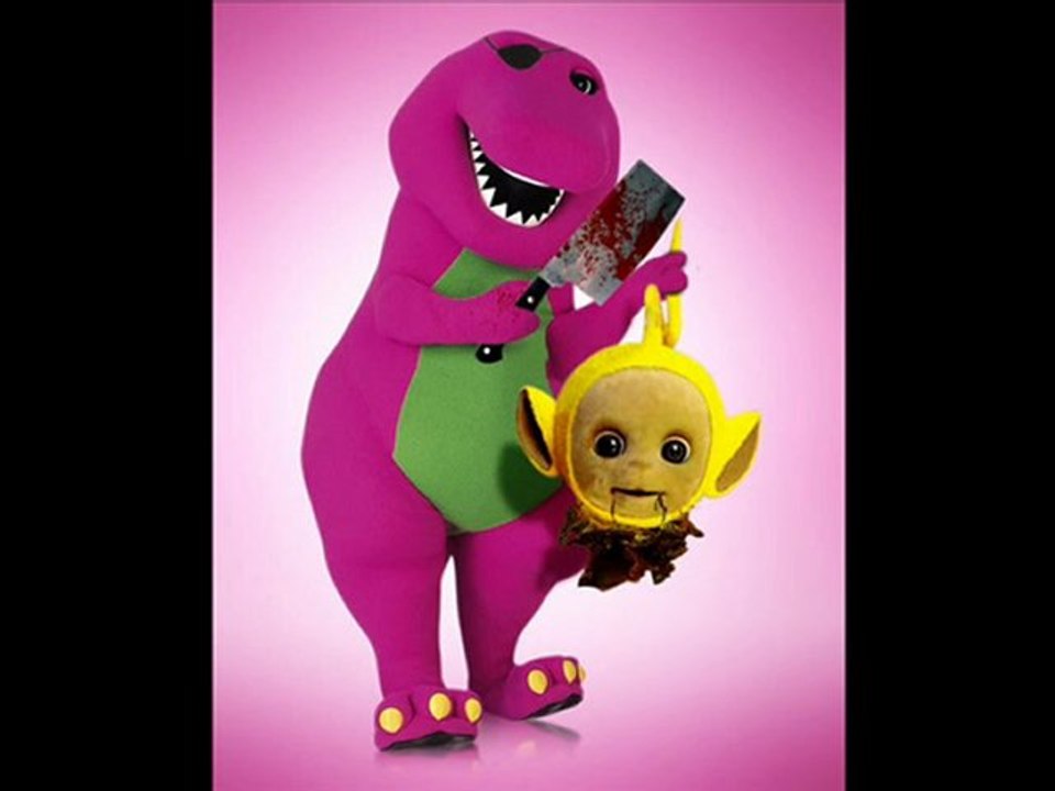 evil barney babysits