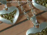 Celtic Jewellery Set - Sterling Silver & Gold Plate DWA374