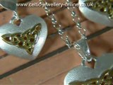 Silver Celtic Necklace and Earrings Jewellery Set DWA374