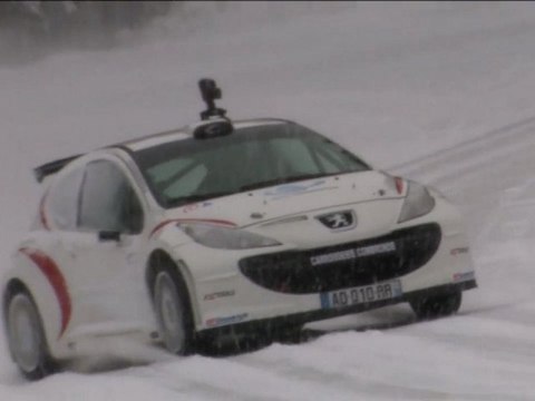 En piste avec Stéphane Sarrazin - Peugeot Winter Tour