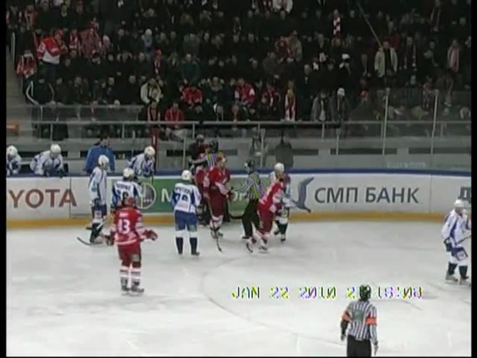 Обзор 22.01.10.Спартак @ Динамо Минск 6-3