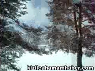 Kızılcahamam'dan muhteşem kış manzarası