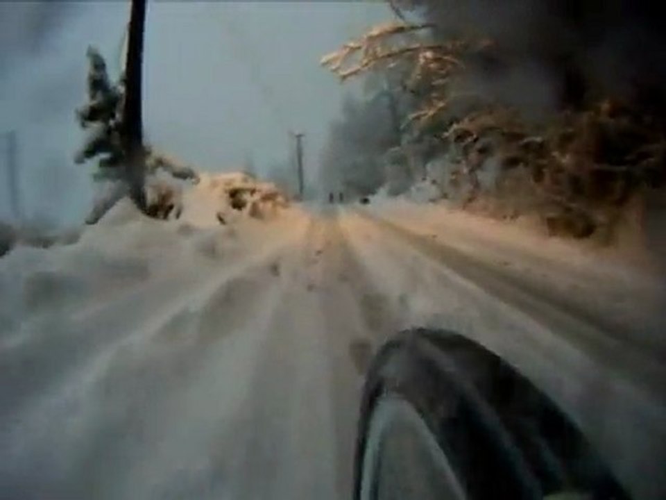 Karlar Altında Boztepe'den iniş