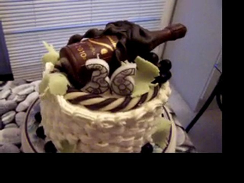 gâteau sur le vin