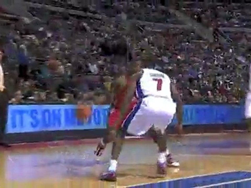 Ben Gordon picks off Terrence Williams and hits Will Bynum o