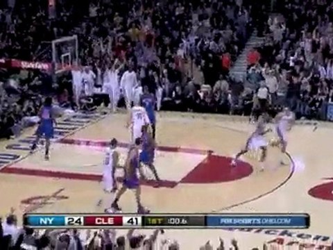 LeBron James knocks down a long range 3-pointer during the f