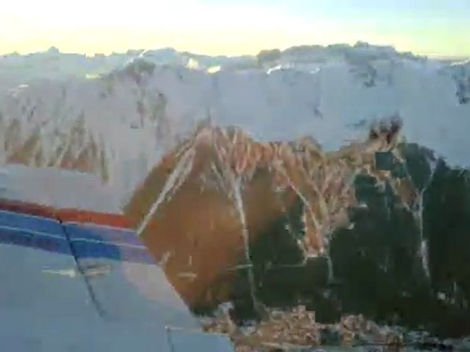Vue AR au dessus de Chamonix