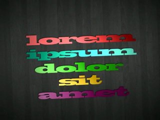 motion typo sous after effect