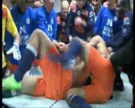 Joie vestiaires MHSC - OM