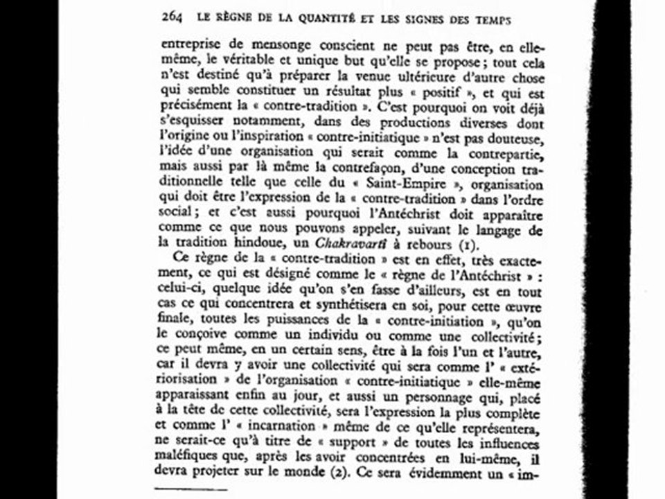 René Guénon et le Règne de l'Antéchrist